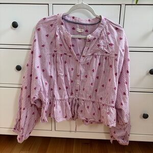 Pilcro Sidney Cinched Batwing Blouse